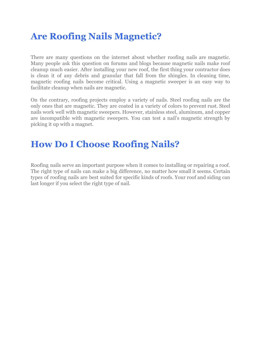 PPT Are Roofing Nails _ What You Need to Know! PowerPoint