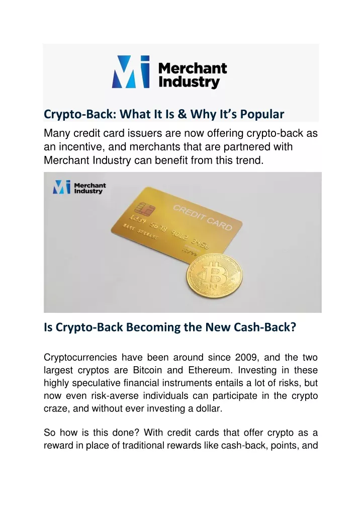 is crypto back