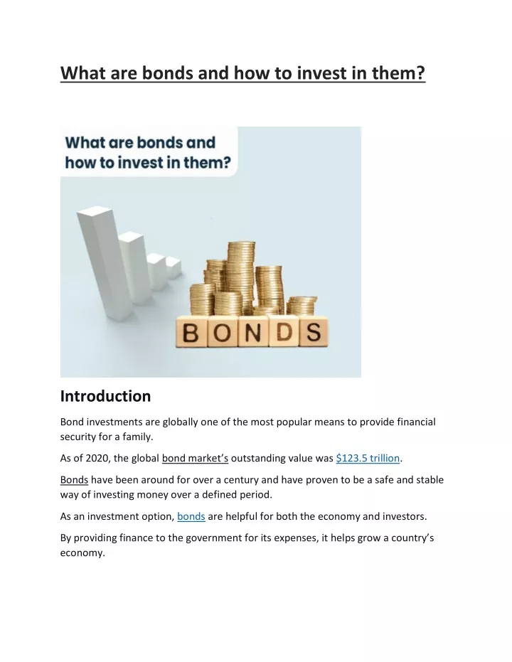 PPT - What Are Bonds And How To Invest In Them PowerPoint Presentation ...