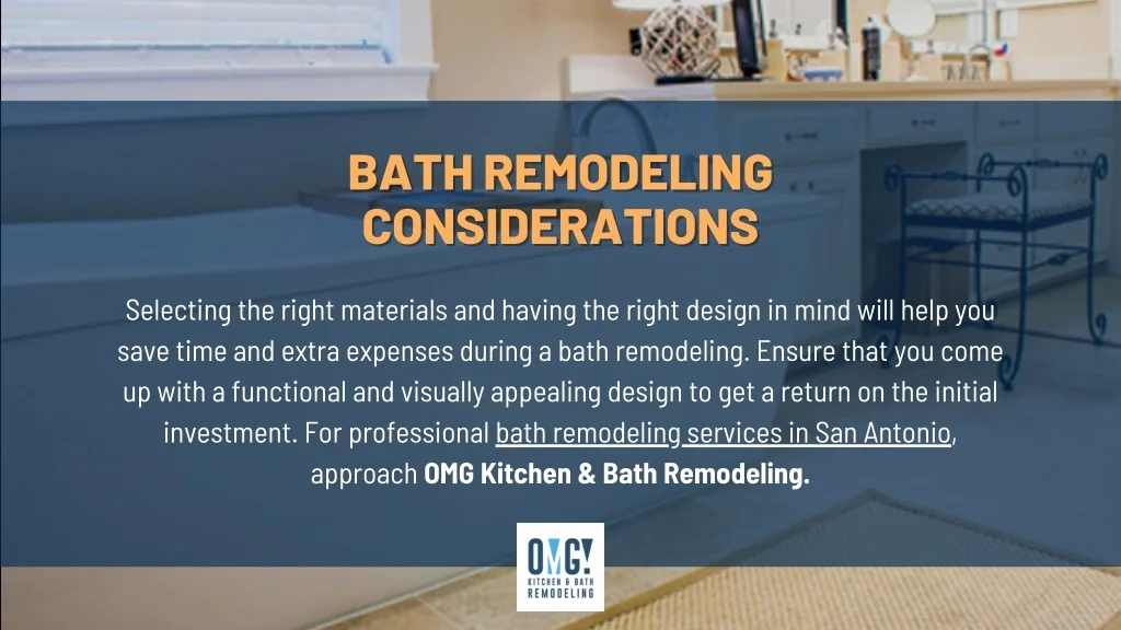 PPT - Things to Consider for Bath Remodeling Services in San Antonio ...