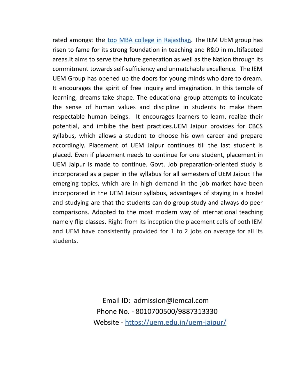 PPT - Top mba college in rajasthan PowerPoint Presentation, free ...