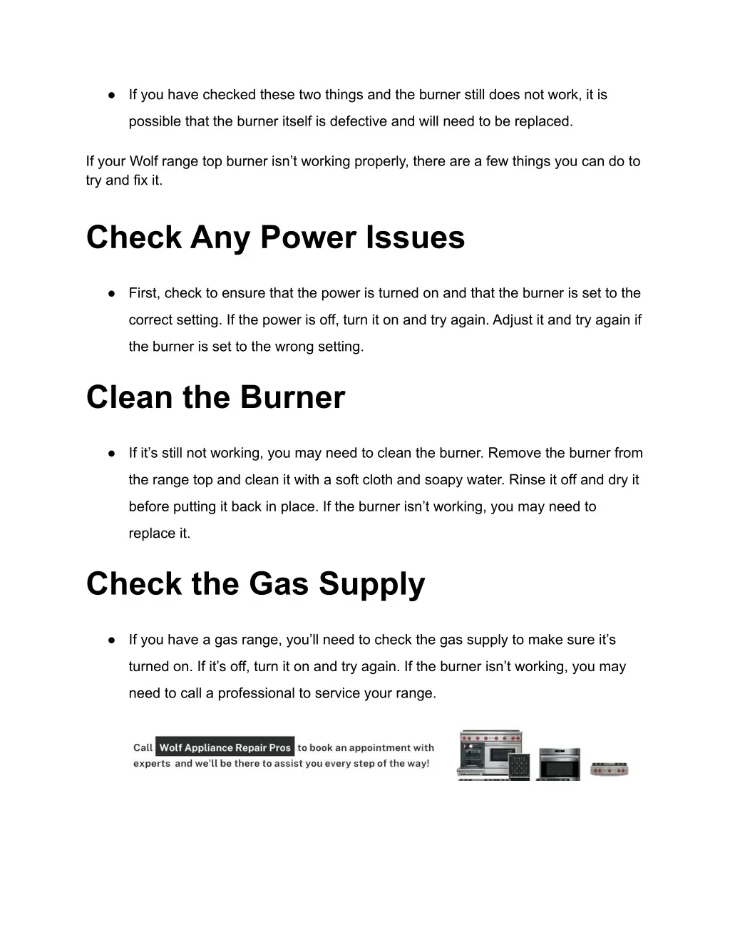 PPT 3 Reasons Why Your Wolf Range Top Burner Stopped Working PowerPoint Presentation ID11270956