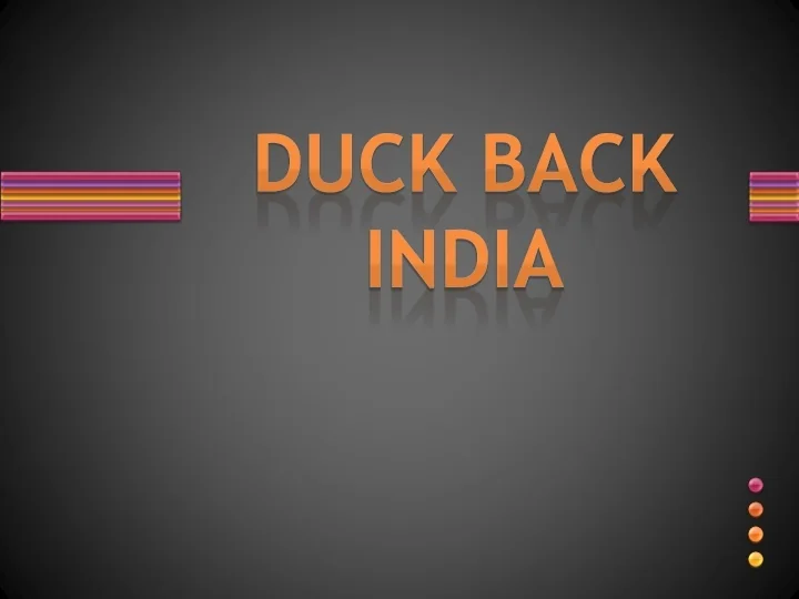 PPT Duckback ProductsDuckback Raincoats PowerPoint Presentation