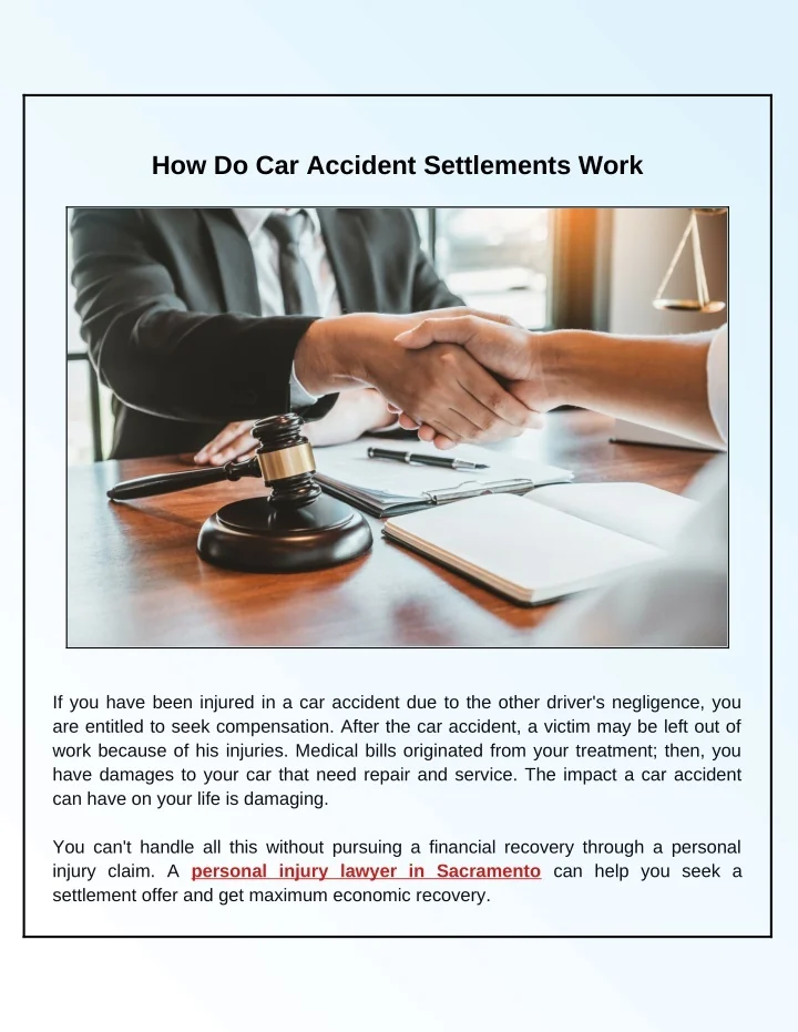 PPT How Accident Settlements Work A Guide For Victims PowerPoint