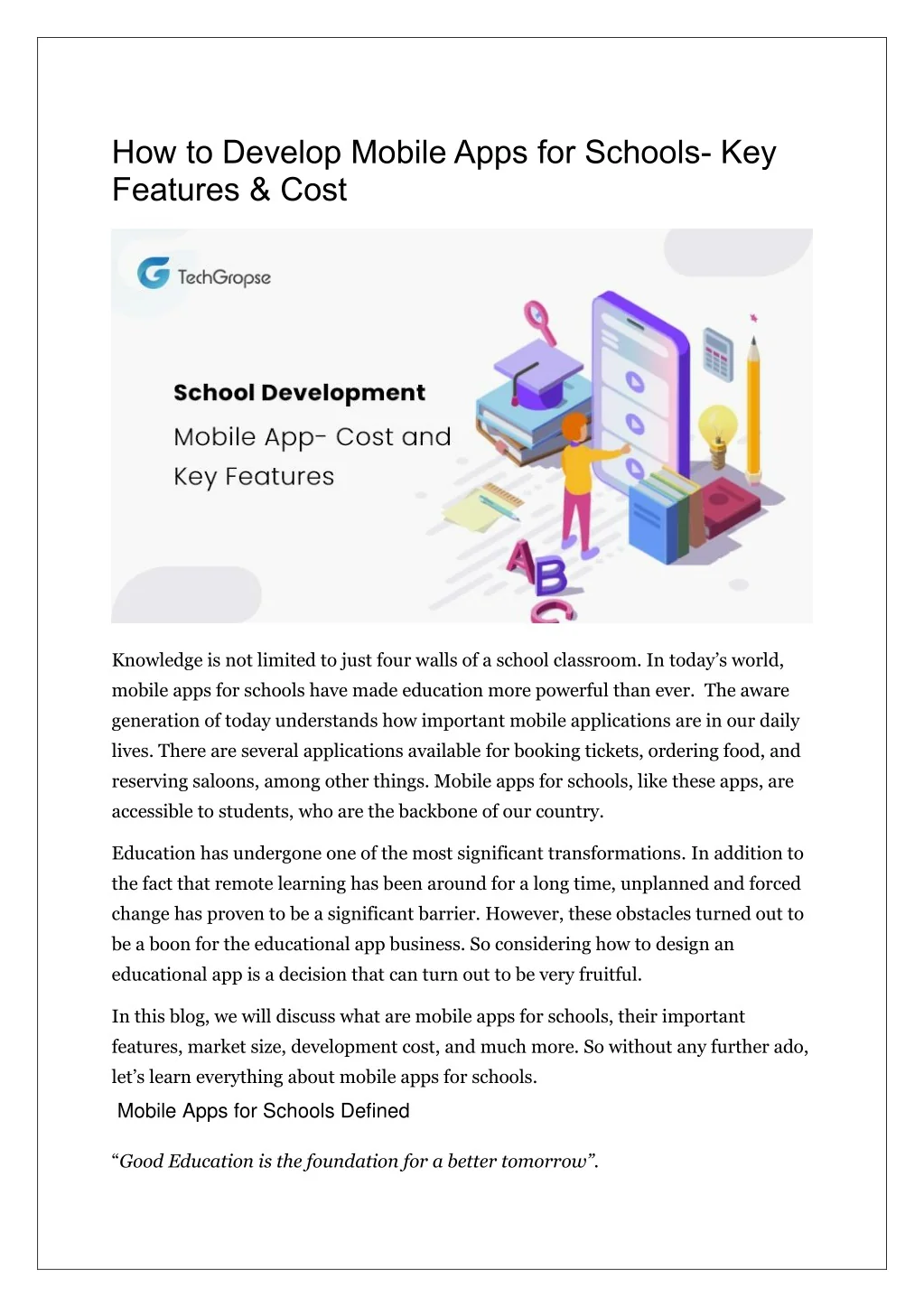 PPT - How to Develop Mobile Apps for Schools PowerPoint Presentation ...