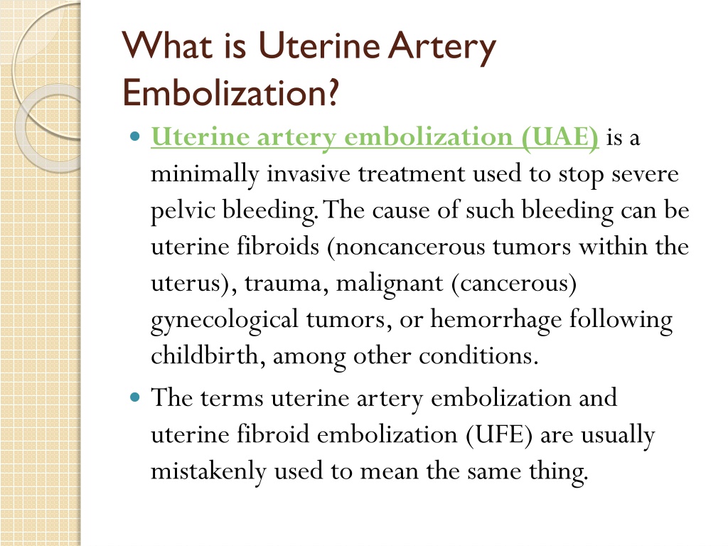 PPT - Uterine Artery Embolization Procedure PowerPoint Presentation ...