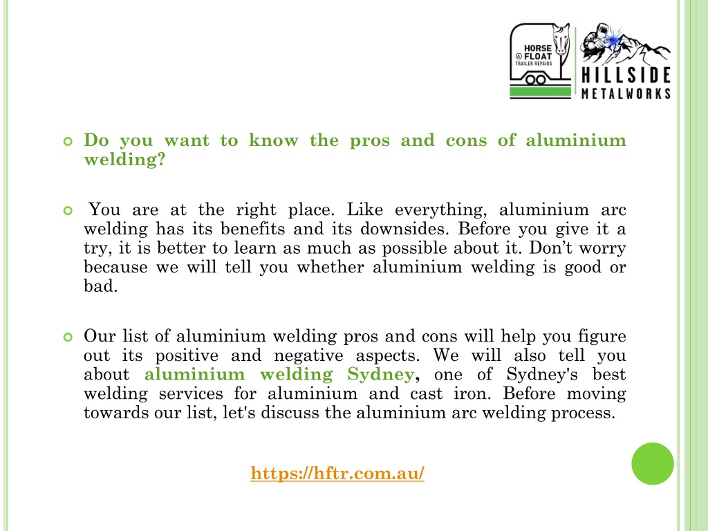 Ppt Aluminium Welding Pros And Cons Powerpoint Presentation Free