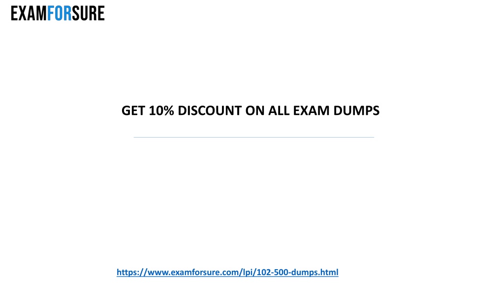 Exam Dumps 102-500 Free