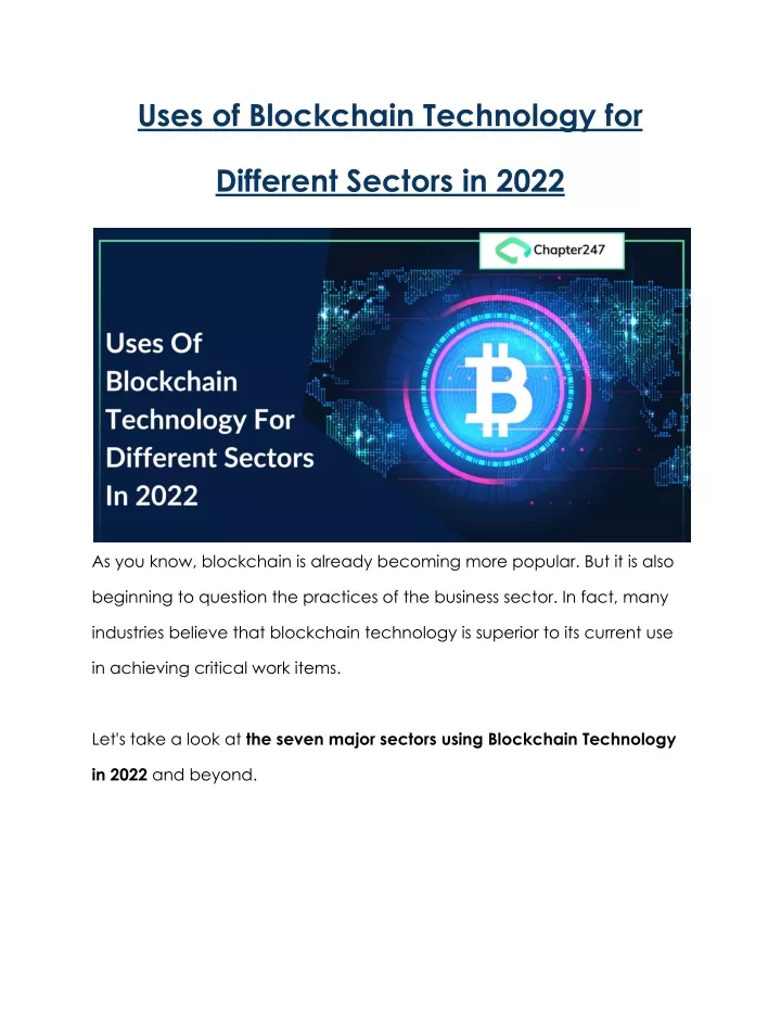 blockchain presentation 2022 ppt