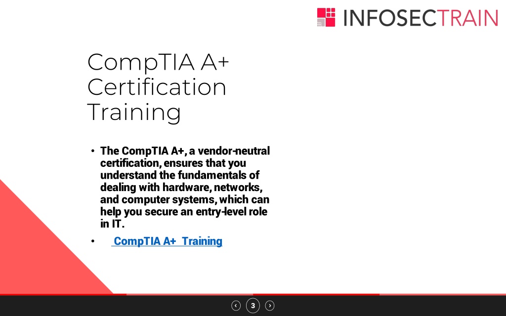 PPT CompTIA A Online Training PowerPoint Presentation free download