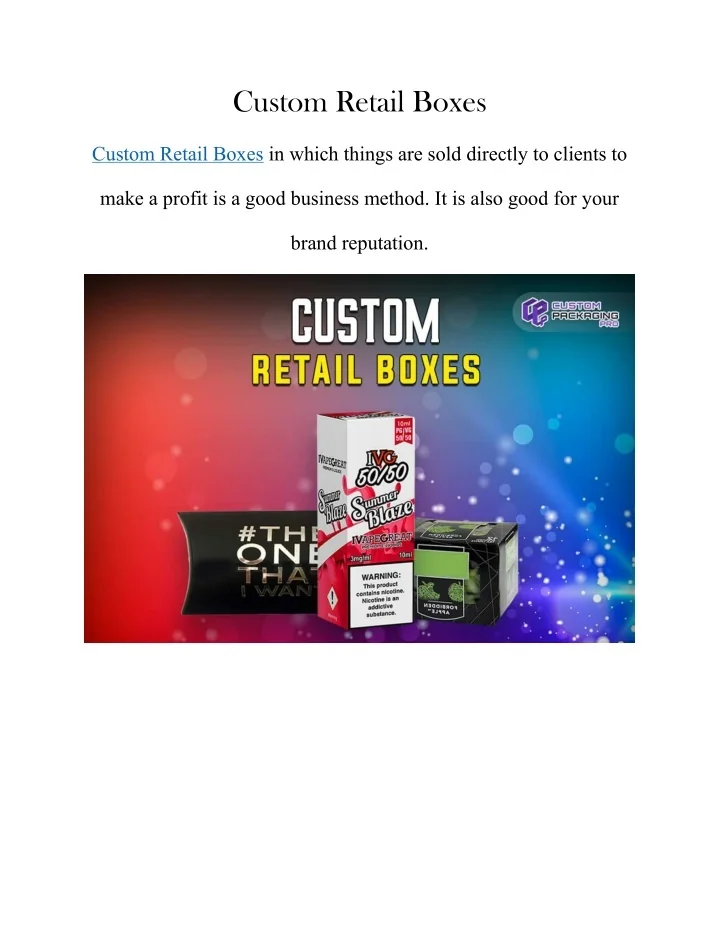 PPT - Custom Retail Boxes PowerPoint Presentation, free download - ID ...