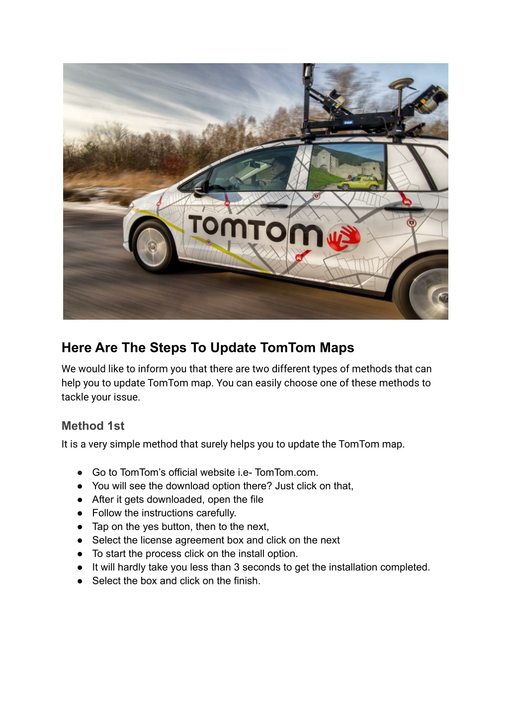 update tomtom maps free download