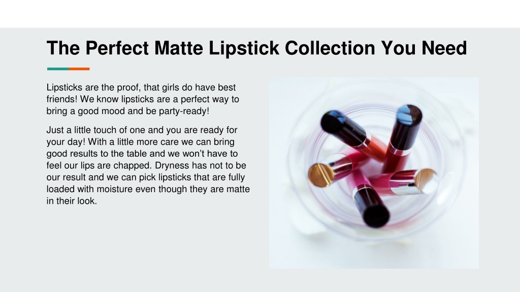 PPT - The Perfect Matte Lipstick Collection You Need PowerPoint ...