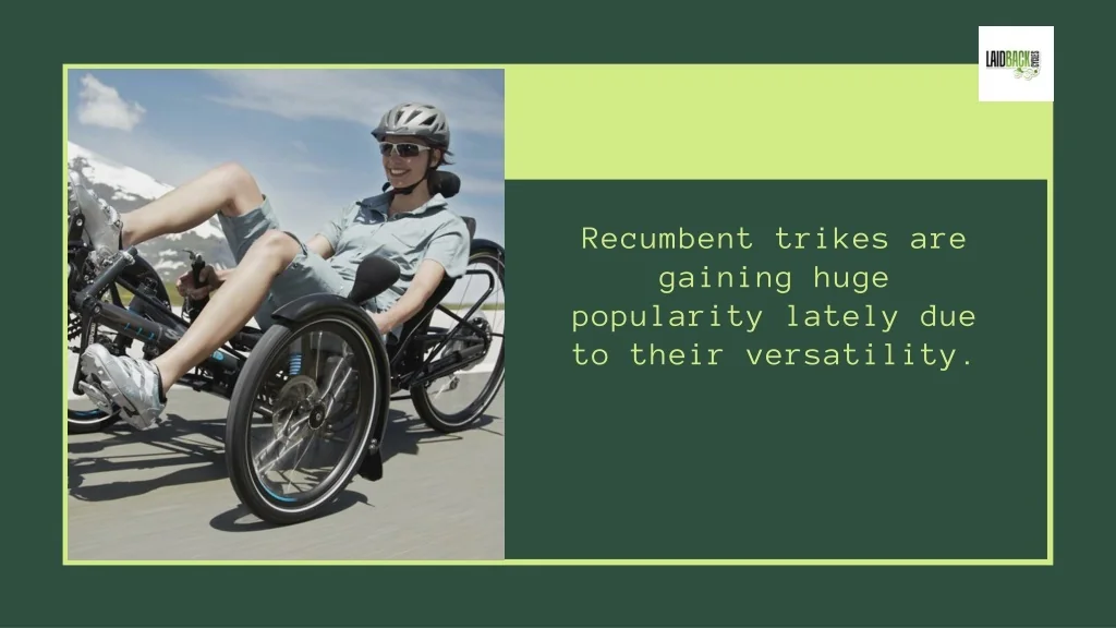 PPT What are the Health Benefits of Riding a Recumbent Trike