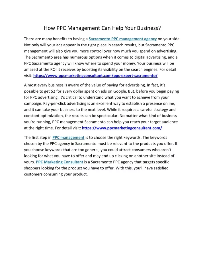 ppc management for small business ppc management for small business