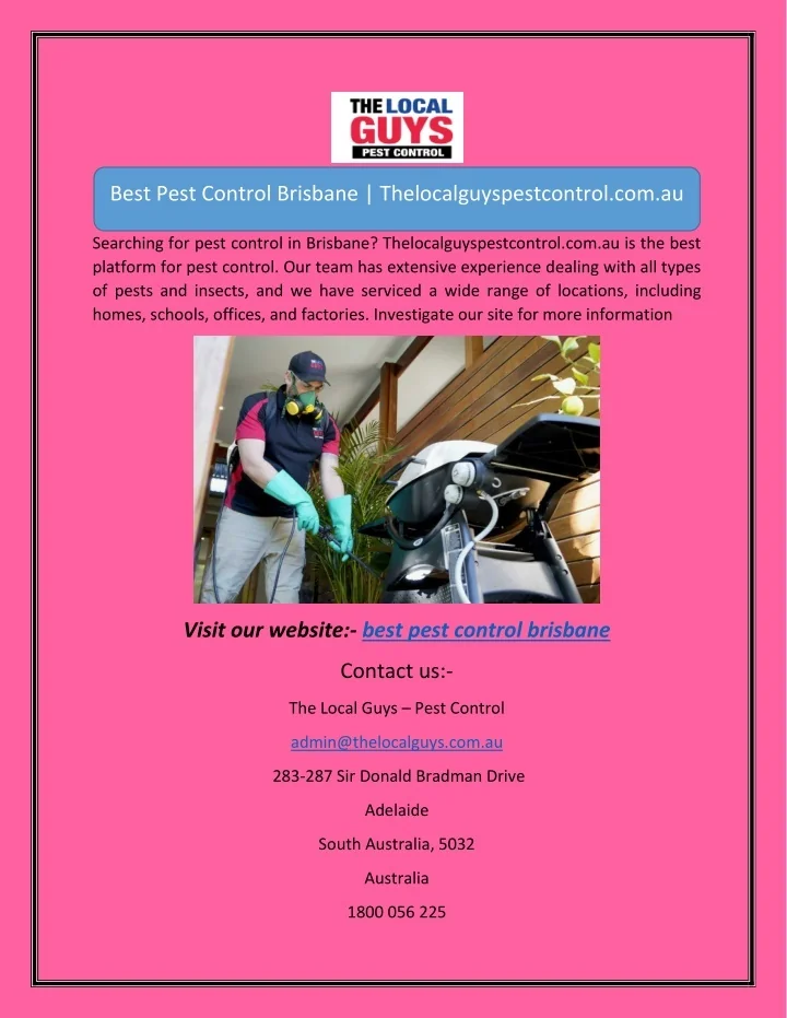 PPT Best Pest Control Brisbane