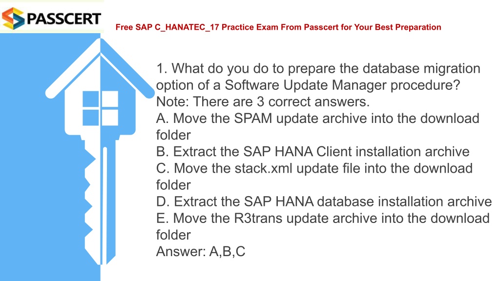 PPT - SAP HANA 2.0 SPS05 C_HANATEC_17 Dumps PowerPoint Presentation 