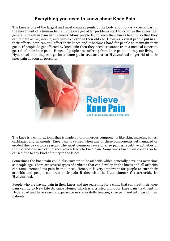 PPT - Everything you need to know about Knee Pain PowerPoint ...