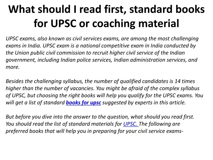 ppt-what-should-i-read-first-standard-books-for-upsc-or-coaching