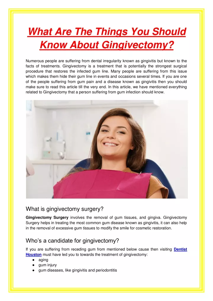 PPT - What Are The Things You Should Know About Gingivectomy PowerPoint ...