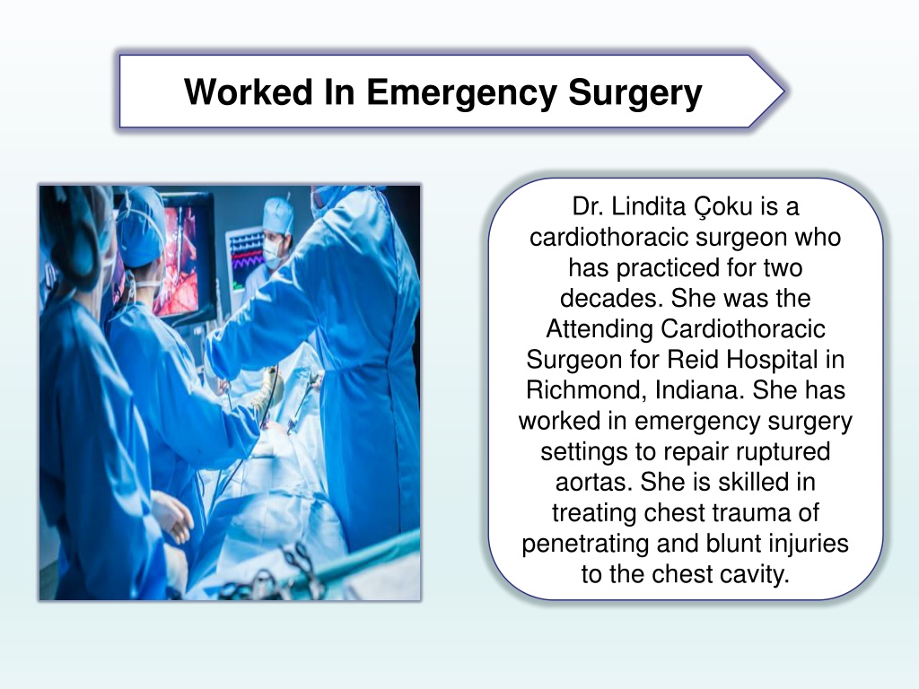 PPT - Lindita Çoku MD - A Well-Respected Cardiothoracic Surgeon ...