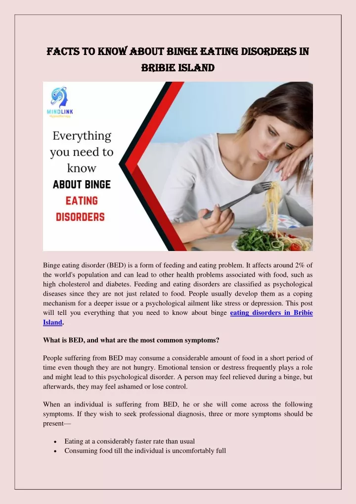 PPT - Facts To Know About Binge Eating Disorders In Bribie Island ...