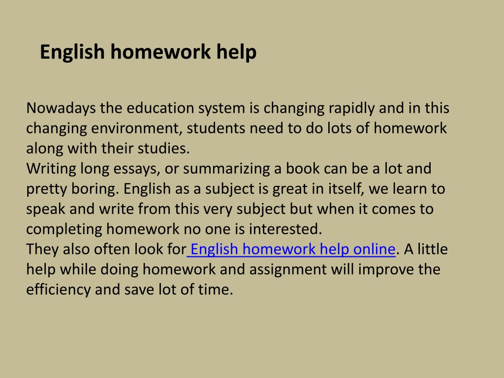 english homework help online free