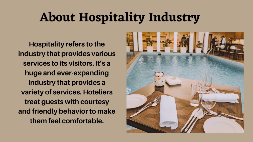 hospitality industry definition essay