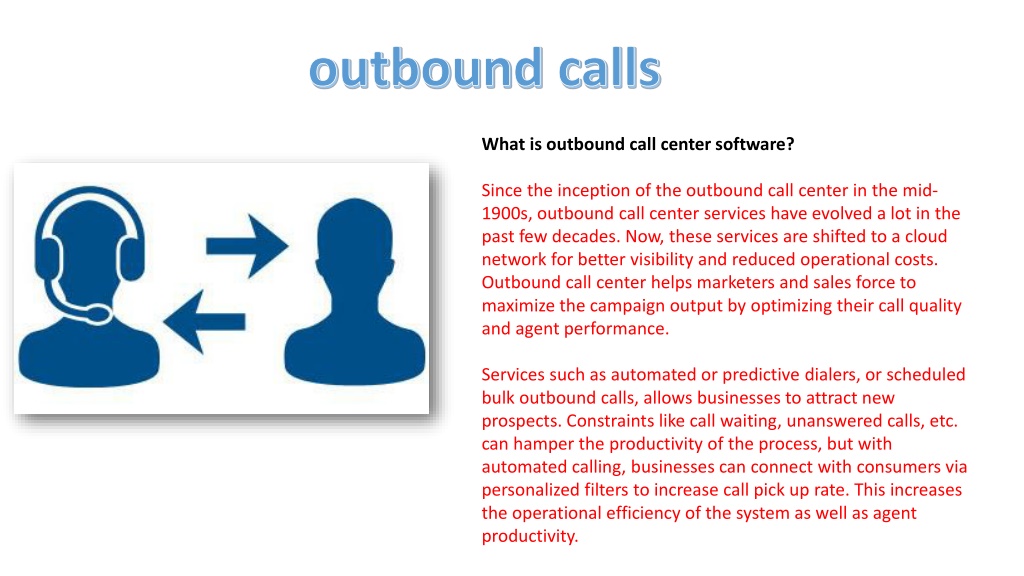 PPT - Outbound Calling Solution | Outbound Dialer Software | Outbound ...