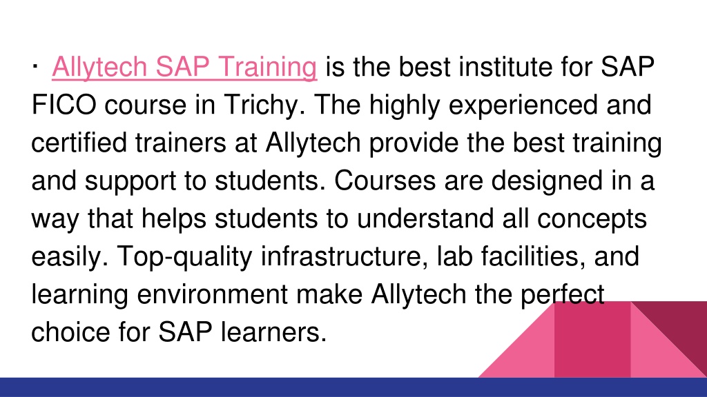PPT BEST SAP FICO COURSE IN TRICHY PowerPoint Presentation free PPT BEST SAP FICO COURSE IN TRICHY PowerPoint Presentation free
