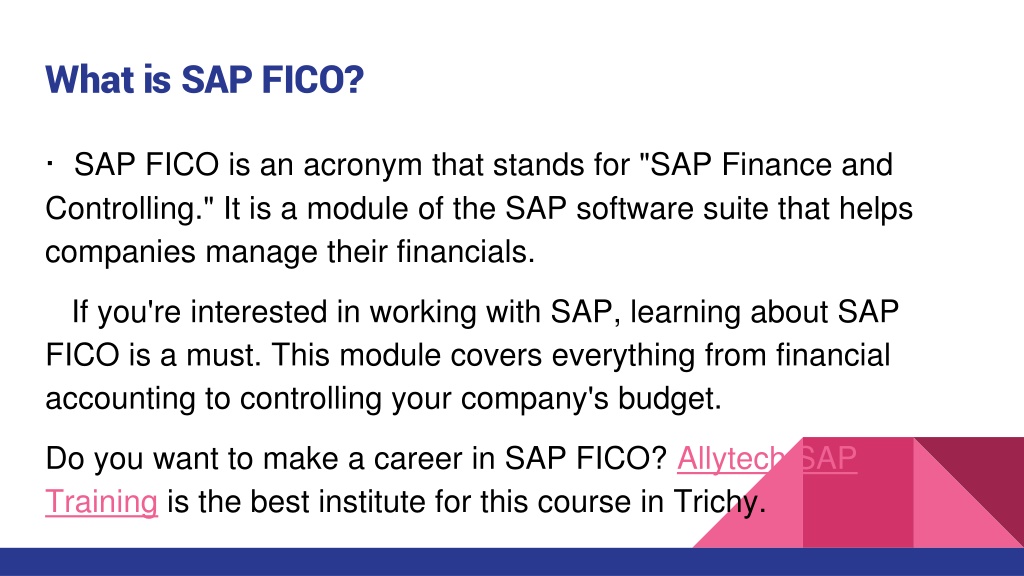 PPT BEST SAP FICO COURSE IN TRICHY PowerPoint Presentation free PPT BEST SAP FICO COURSE IN TRICHY PowerPoint Presentation free