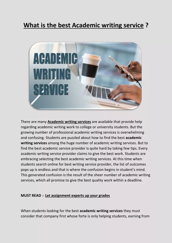 the best academic writing service