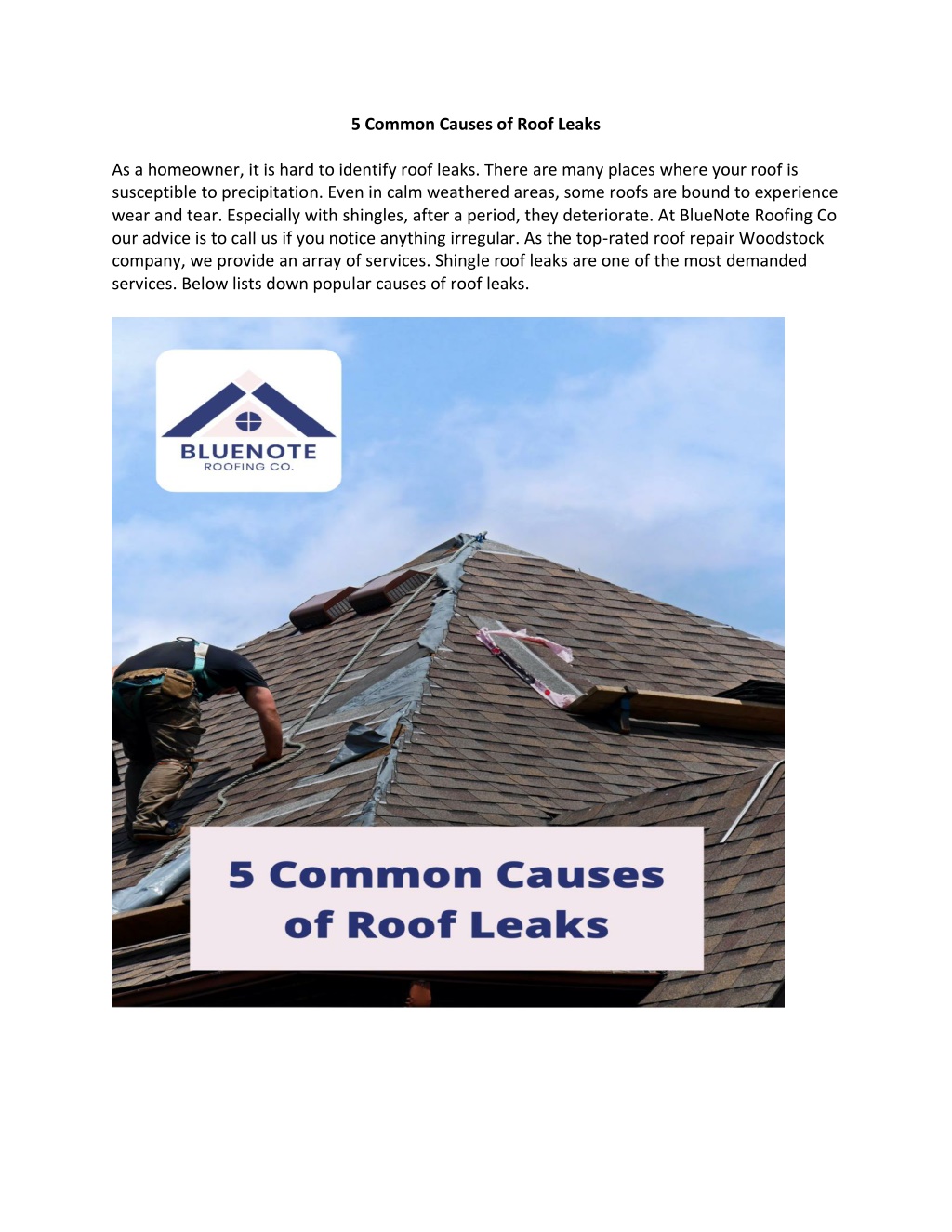 Ppt Common Causes Of Roof Leaks Powerpoint Presentation Free