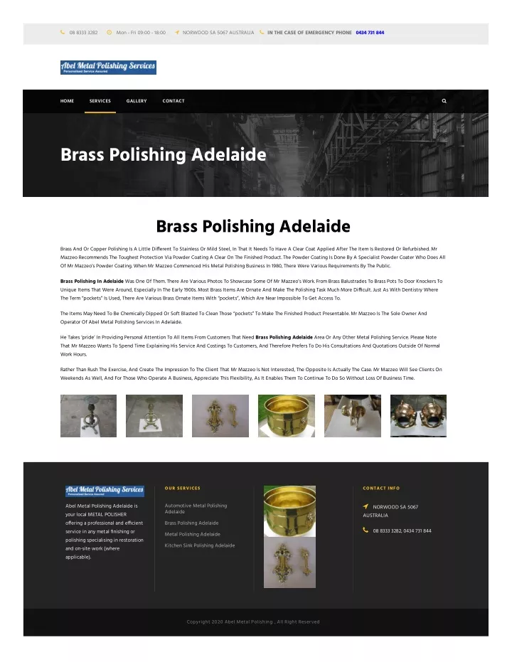Ppt Brass Polishing In Adelaide Powerpoint Presentation Free Download Id11288137 4727