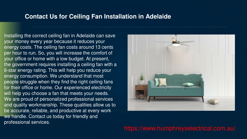 PPT Ceiling Fan Installation Adelaide PowerPoint Presentation, free