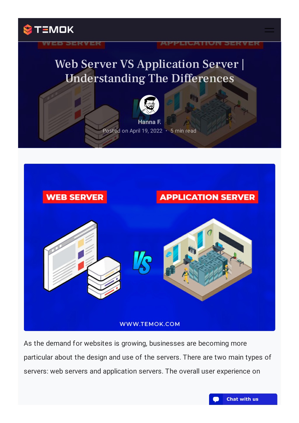 presentation server vs application server