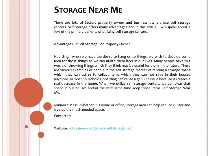 PPT Storage Near Me PowerPoint Presentation, free download ID11291068