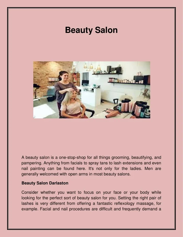 PPT Top Beauty Salon in Darlaston PowerPoint Presentation, free