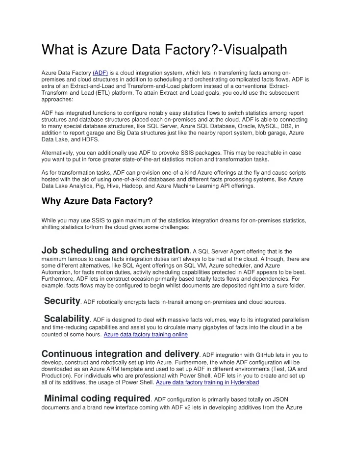 PPT - What is Azure Data Factory PowerPoint Presentation, free download ...