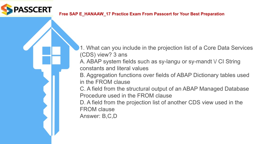 Test E-HANAAW-18 Score Report