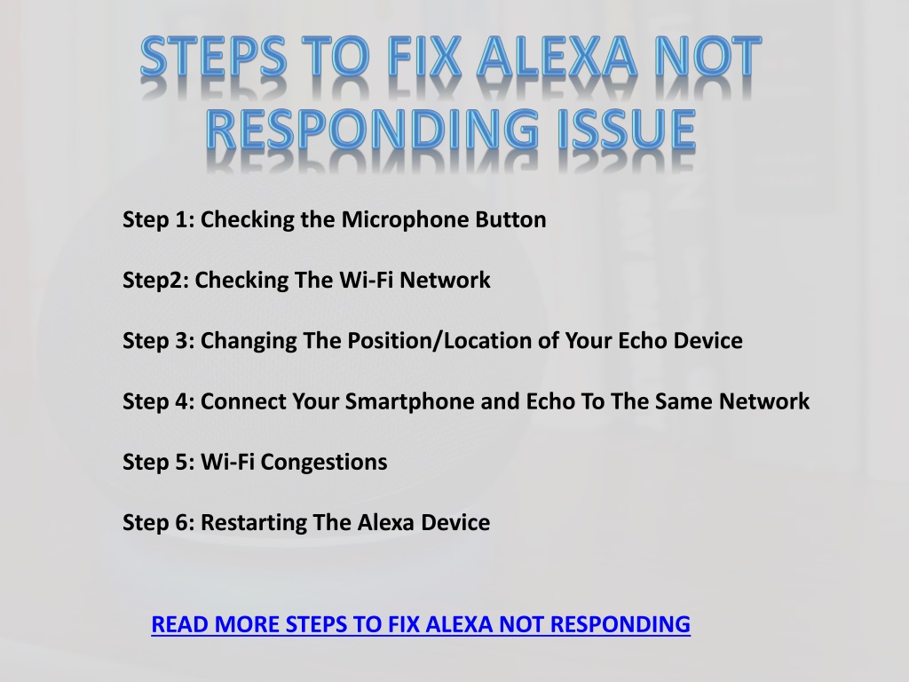 PPT - Causes & Solutions Of Alexa Not Responding Issue PowerPoint ...