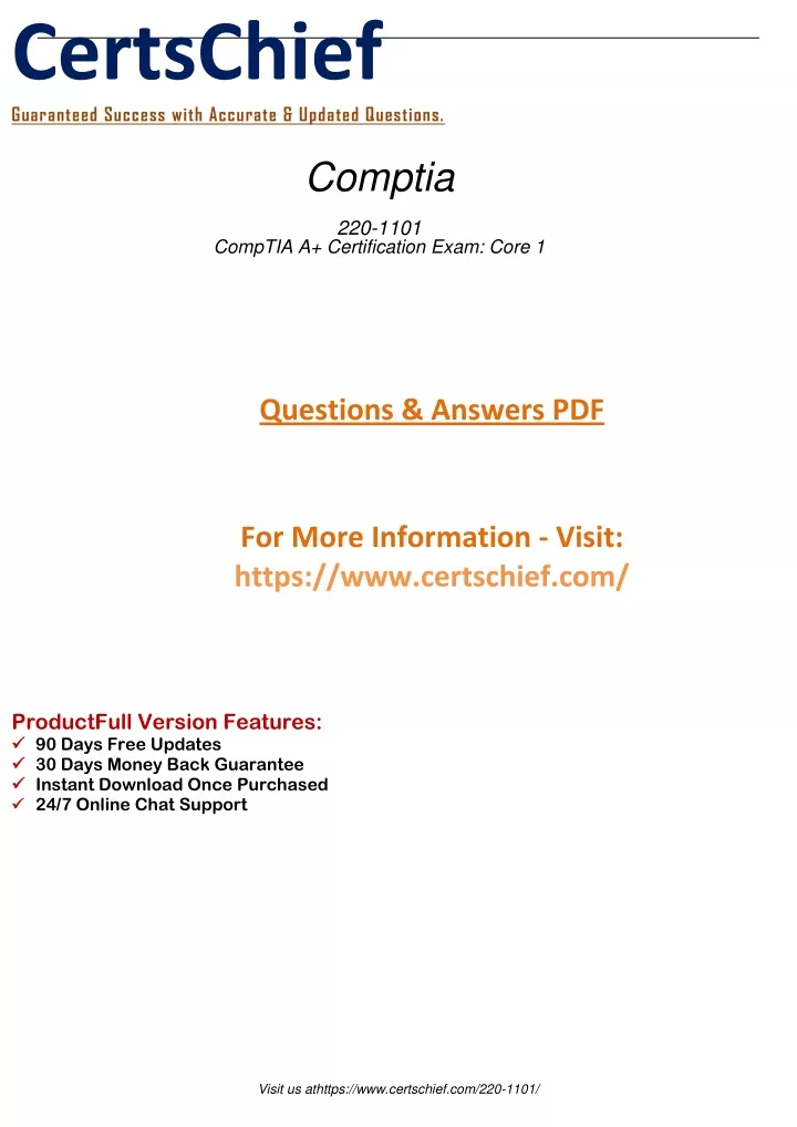 PPT - Try Comptia 220 1101 Sample Questions Free Download PowerPoint Sns-Brigh10