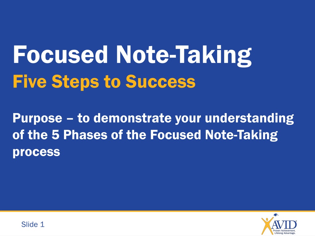 Ppt Focused Note Taking Process Powerpoint Presentation Free
