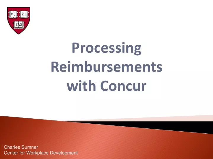 processing reimbursements with concur n.