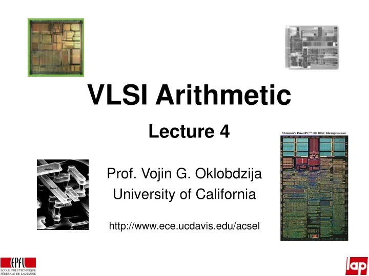 PPT - VLSI Arithmetic Lecture 4 PowerPoint Presentation, free download ...