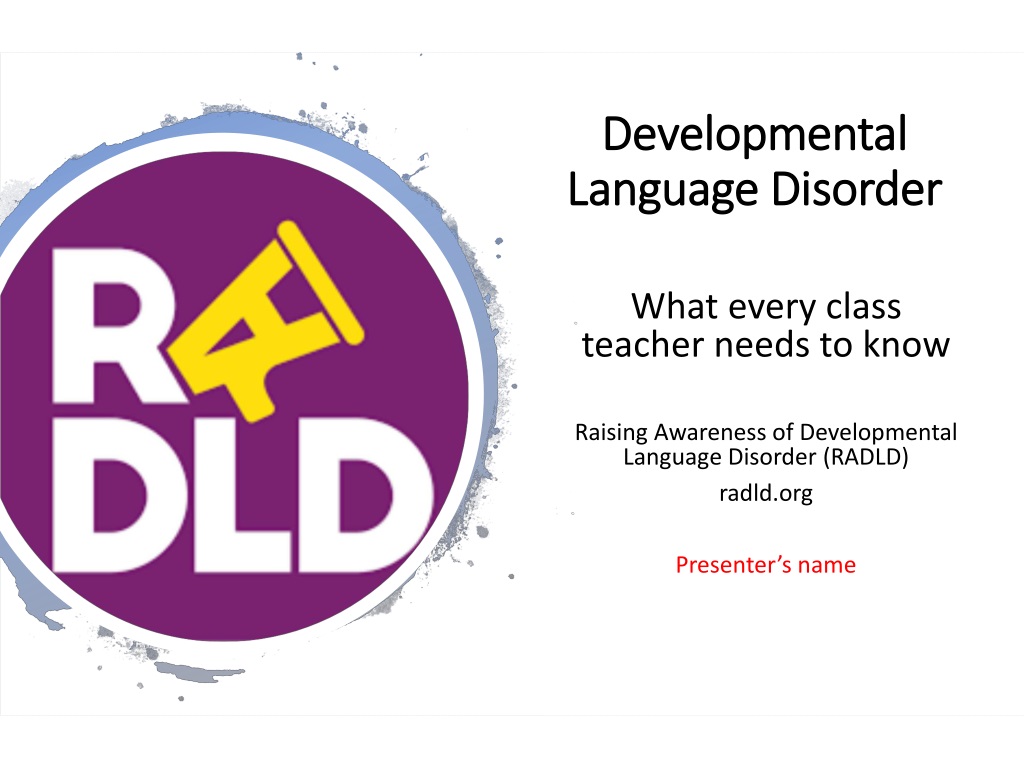 Ppt Developmental Language Disorder Powerpoint Presentation Free