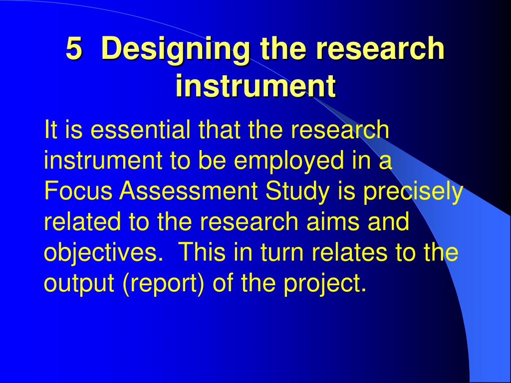 research instrument powerpoint presentation