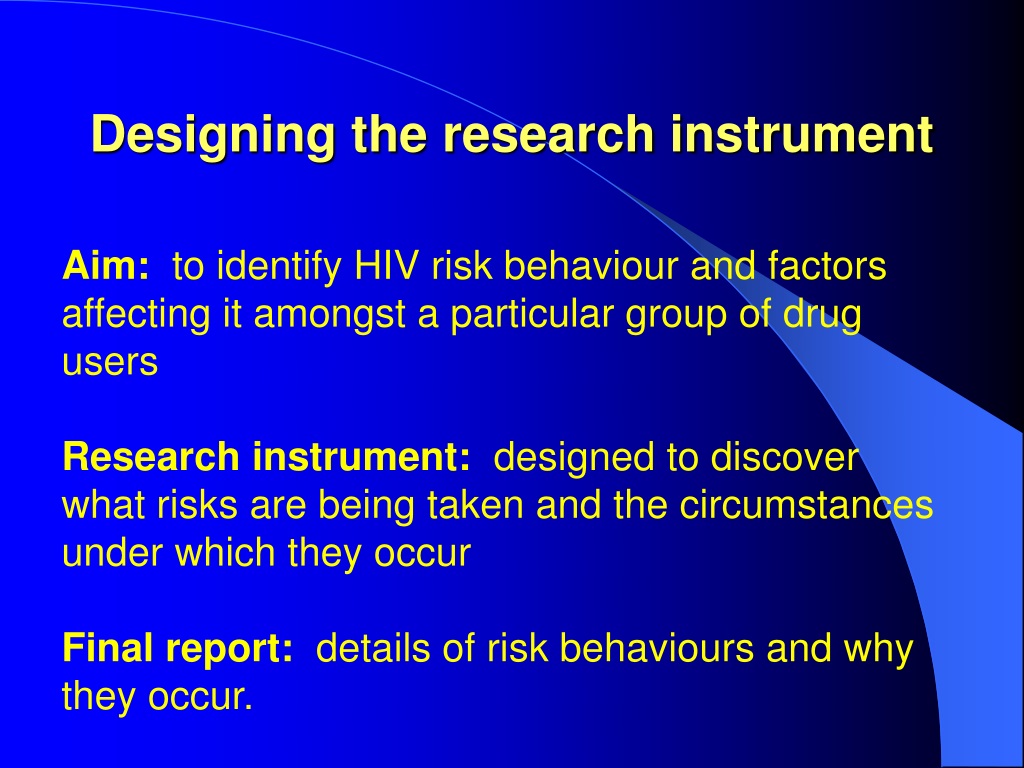 research instrument powerpoint presentation