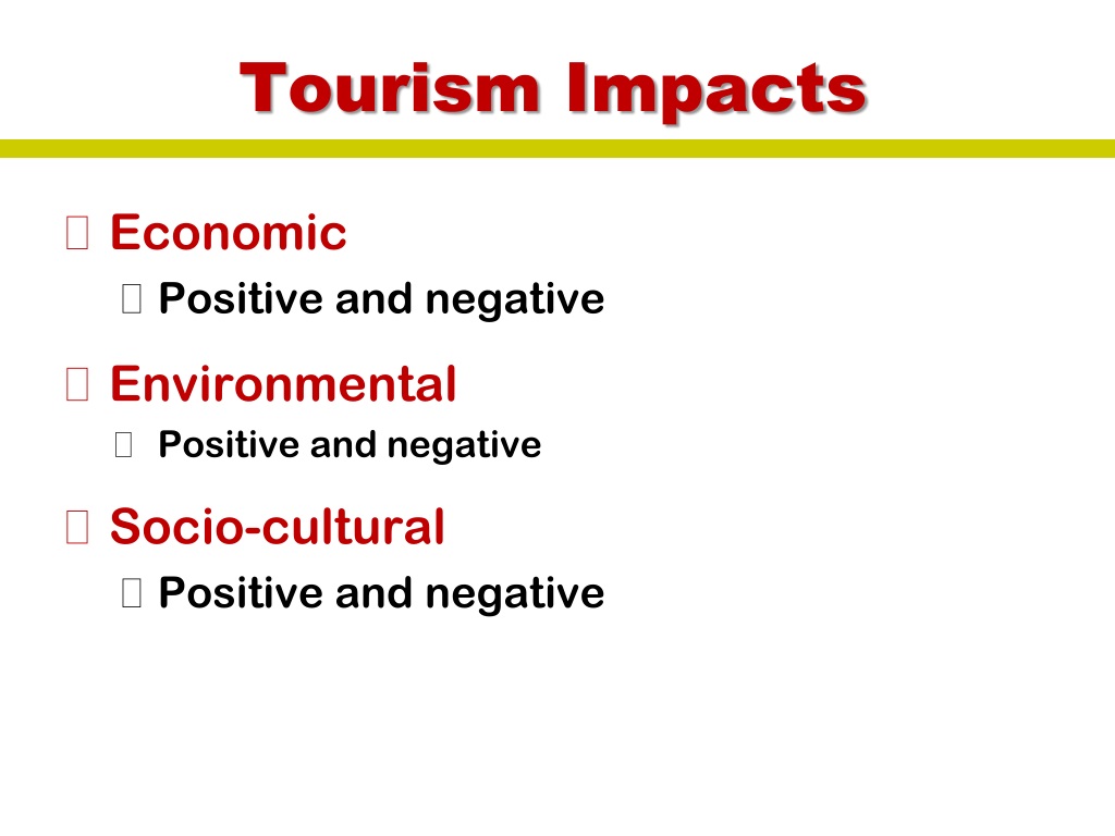possible impacts of tourism development on the surrounding communities