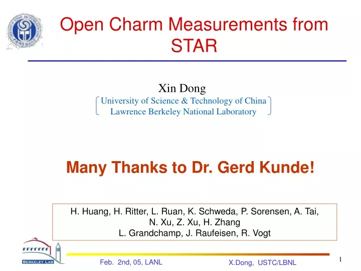 Ppt Open Charm Measurements From Star Powerpoint Presentation Free Download Id